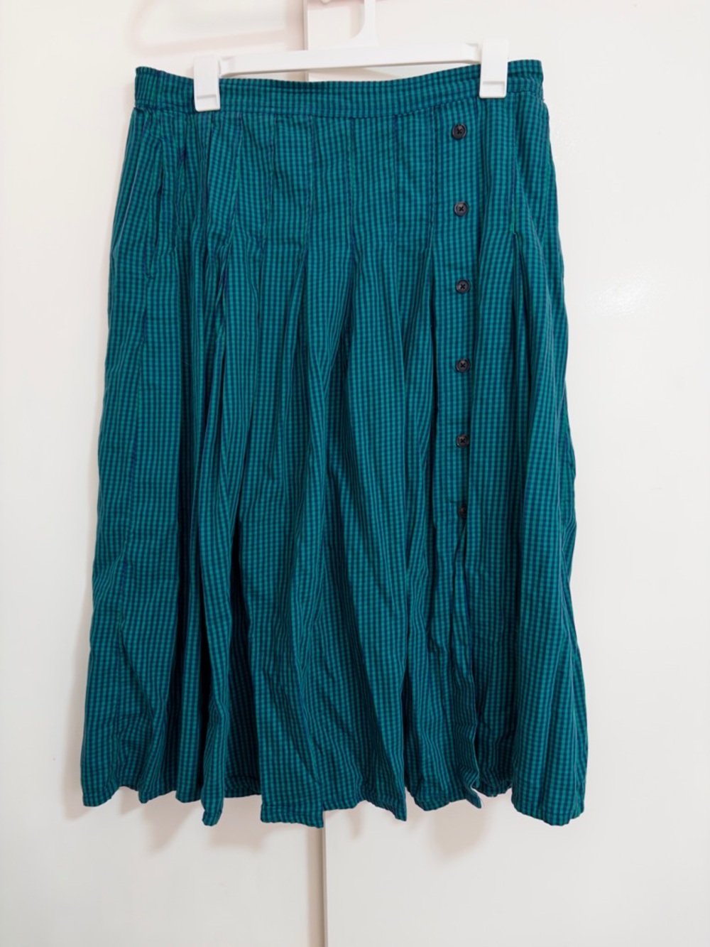 Free Assembly - Plaid Button-Accent Skirt - xl